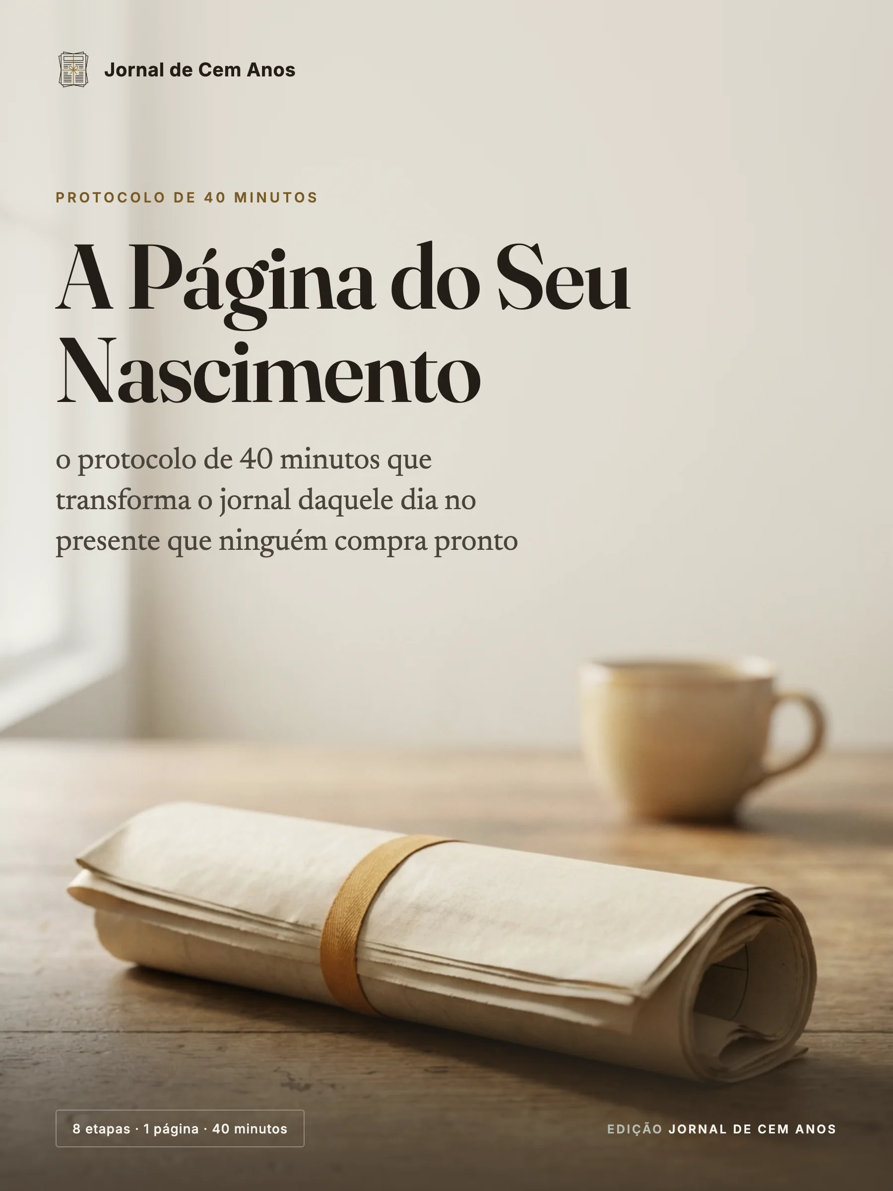 Capa do guia A Página do Seu Nascimento